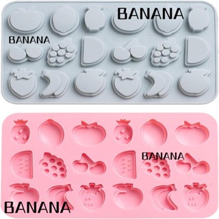 Banana1 แม่พิมพ์ซิลิโคน รูปผลไม้ ขนาด 21.2*12.9*1.2 ซม. สีชมพู สีฟ้า สําหรับทําขนมขบเคี้ยว ช็อคโกแลต