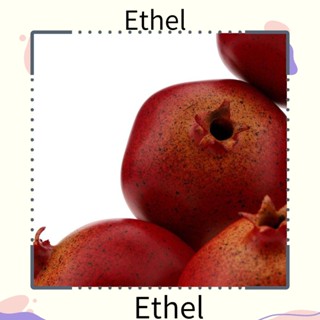 Ethel1 จี้ทับทิมปลอม พลาสติก เสมือนจริง สีแดง สําหรับถ่ายภาพ 10 ชิ้น