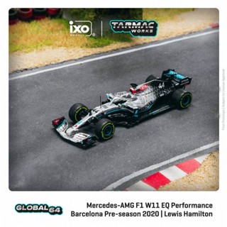 Tarmac Works GLOBAL64 Mercedes-AMG F1 W11 EQ Performance Barcelona Pre-season Testing 2020 Lewis Hamilton