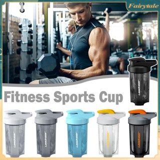 ❀ Portable Sport Shaker Bottle Sport Leaking Proof Drinking Water Bottle 500ml Protein Powder Shaker Water Cup Plastic Outdoor Outdoor Portable Drink Cup