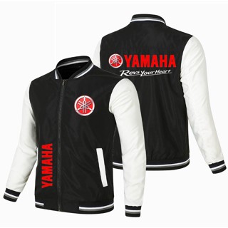 เสื้อแจ็กเก็ตเบสบอล กันลม ลายโลโก้ Yamaha รุ่น R1 R3 R6 MT-03 แบบบาง เข้าได้กับทุกชุด สําหรับขี่รถจักรยานยนต์