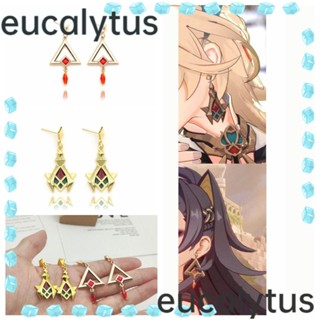 Eucalytus1 ต่างหูสตั๊ด รูปการ์ตูนอนิเมะ เครื่องประดับ สําหรับแต่งคอสเพลย์