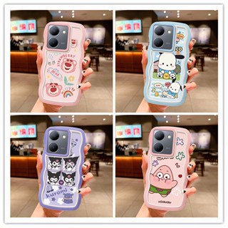 เคส vivo y36 เคสวีโว่ y36 เคสโทรศัพท์มือถือแบบนิ่ม ใส ลายคลื่นน่ารัก สําหรับ vivo y36