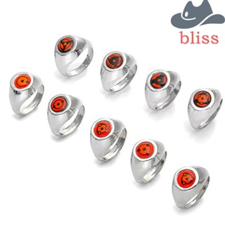 Bliss แหวนแฟชั่น ลายการ์ตูนอนิเมะ Ninja Uchiha Itachi ของขวัญแฟนคลับ สําหรับผู้หญิง DIY