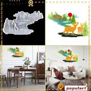 POPULAR แม่พิมพ์เรซิ่น อีพ็อกซี่ DIY สําหรับตกแต่งผนังห้องนอน