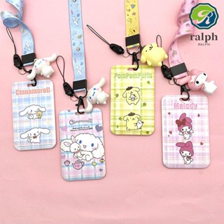 Ralph สายคล้องบัตรเครดิต บัตรประจําตัวนักเรียนหญิง ลายสองด้าน บัตรธนาคาร สายคล้องคอ รถบัส