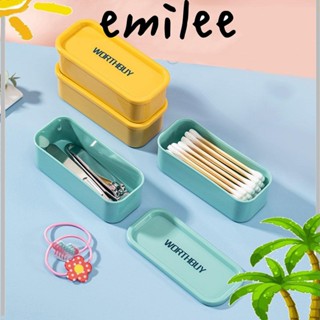 Emilee กล่องสําลีก้าน ใหม่ PP เดินทาง ของจิปาถะ จัดระเบียบบ้าน