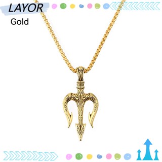 Lay Neptune จี้สร้อยคอโชคเกอร์ เครื่องประดับแฟชั่น สไตล์พังก์ร็อคเรโทร สําหรับผู้ชาย