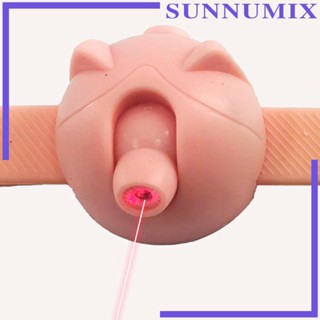 [Sunnimix] ปลอกคอไฟฟ้าอัจฉริยะ พร้อมไฟ LED สามารถปรับได้ ของเล่นสําหรับสัตว์เลี้ยง แมว