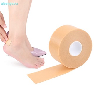 Abongsea แผ่นโฟมสติกเกอร์ ติดส้นเท้า ผ้าฝ้าย สําหรับปฐมพยาบาล 1 ม้วน