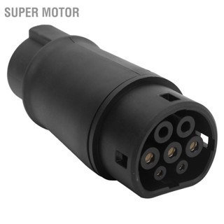  Super Motor อะแดปเตอร์ชาร์จรถยนต์ไฟฟ้า Type 1 ถึง 2 EV Connector 16‑32A 220‑250V สำหรับยานพาหนะมาตรฐานของสหรัฐอเมริกาถึงสหภาพยุโรป