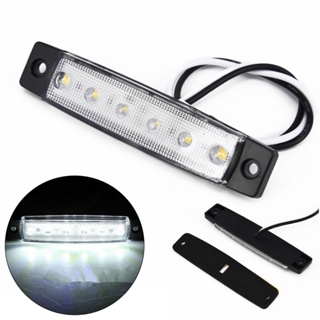 ไฟหรี่ LED 12V สีขาว สําหรับติดด้านข้างรถยนต์ รถบรรทุก เรือ