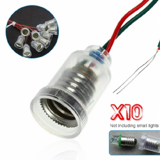 10PCS E10 Adapter Lamp Holder Base Socket For LED Light Bulb w/ Wire DIY