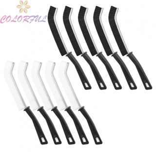 【COLORFUL】Gap Brush 5 Pcs Black/white Cleaning Brush Easy To Store Long Slit Brush