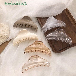 Twinkle1 กิ๊บติดผม แบบใส เรียบง่าย เครื่องประดับผม สไตล์เกาหลี สําหรับผู้หญิง