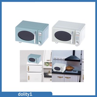 [Dolity1] ของเล่นเตาอบไมโครเวฟจิ๋ว 1/12 สําหรับตกแต่งบ้านตุ๊กตา