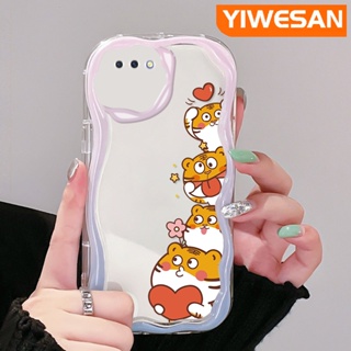 เคสโทรศัพท์มือถือแบบใส กันกระแทก ลายการ์ตูนเสือนําโชคน่ารัก สีสันสดใส สําหรับ OPPO A3s A12E A5 2018 Realme C1