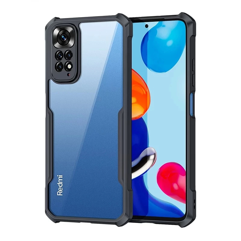 ส่งจากไทย เคสโทรศัพท์ เคสกันกระแทก หลังใส ขอบนิ่มหลังแข็ง เคสPC+TPU For Xiaomi Redmi Note11 Note11S Note11Pro Note12