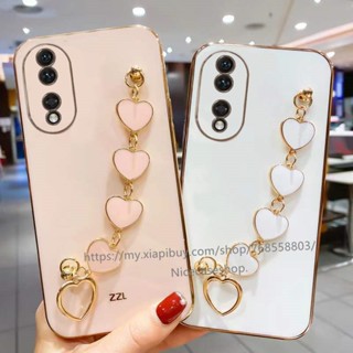 พร้อมส่ง เคสโทรศัพท์มือถือ TPU นิ่ม กันตก ป้องกัน ปิดด้านหลัง ลายหัวใจ สีแคนดี้ สําหรับ Honor90 70 90 Lite 5G 2023 90 Lite