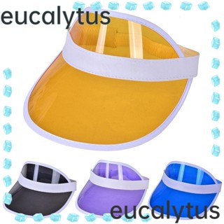 Eucalytus1 หมวกเบสบอล PVC ใส ฤดูร้อน อุปกรณ์เสริมกีฬา หมวกบังแดด