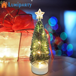 Lumiparty พร็อพต้นคริสต์มาส Led ขนาดเล็ก พร้อมไฟหลากสี สําหรับตกแต่งบ้าน พร็อพถ่ายภาพ 3 ชิ้น