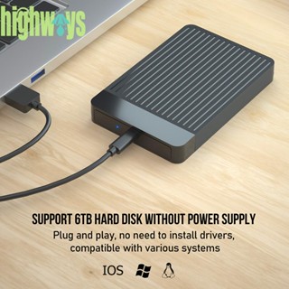 เคสฮาร์ดไดรฟ์ HDD 2.5 SATA เป็น USB 3.1 สําหรับกล่อง HDD [highways.th]