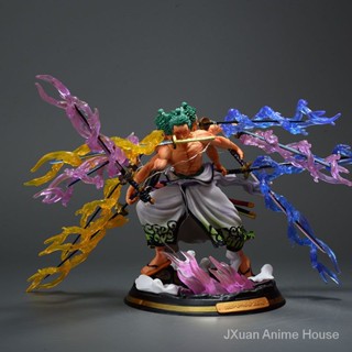 [สินค้าใหม่] โมเดลฟิกเกอร์ Asura Zoro Demon Crying Ghost Island Nine Swords Kimono Zoro สามหัว สําหรับตกแต่ง VXTU