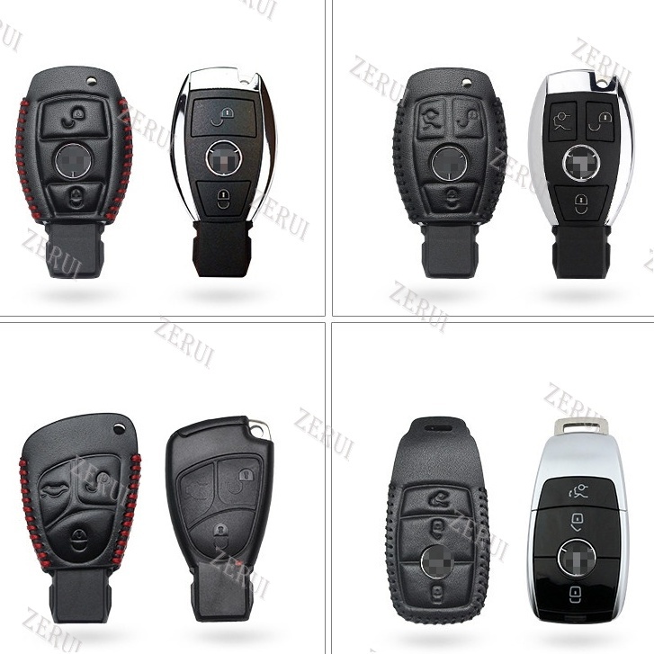 Zr สําหรับ Mercedes Ben*z W203 W210 W211 W124 Cenuine หนังฝาครอบกุญแจรถ