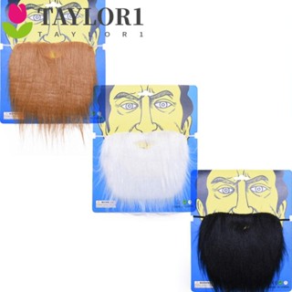 Taylor1 สติกเกอร์หนวดปลอม เสมือนจริง แนวตลก สําหรับปาร์ตี้ฮาโลวีน