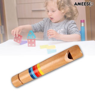 Ameesi เครื่องดนตรีนกหวีดไม้ ขลุ่ยน่ารัก ของเล่นเพื่อการศึกษา สําหรับเด็กปฐมวัย