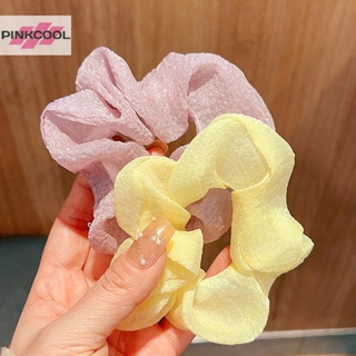 Pinkcool ยางรัดผม แบบสองชั้น ขนาดใหญ่ คุณภาพสูง เครื่องประดับผม เชือกผูกผม อเนกประสงค์