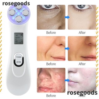 Rosegoods1 เครื่องนวดไฟฟ้า ความถี่วิทยุ กระชับผิวหน้า กําจัดกระ เพื่อความงาม