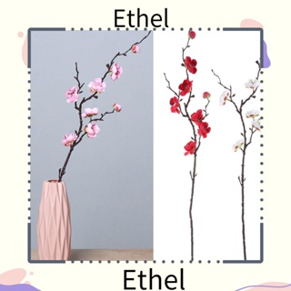 Ethel1 ช่อดอกพลัมประดิษฐ์ สไตล์จีน สําหรับตกแต่งบ้าน