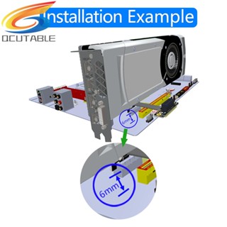 [Qcutable.th] สายเคเบิลต่อขยายการ์ดไรเซอร์ PCI-Express 36 Pin 1 ชิ้น