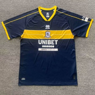 เสื้อกีฬาแขนสั้น ลายทีมฟุตบอล Middlesbrough Away แห้งเร็ว ไซซ์ S - XXL AAA