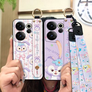 Cartoon Dirt-resistant Phone Case For Tecno Camon20 Premier/CK9n Wristband Shockproof Fashion Design protective Back Cover