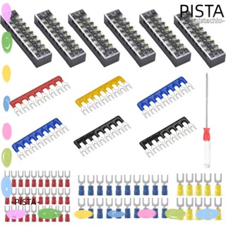 Pista บล็อกขั้วต่อสายไฟ 600V 15A แถวคู่ 8 ตําแหน่ง 73 ชิ้น (6 ชุด)