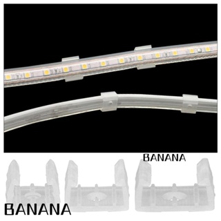 Banana1 คลิปหนีบสายไฟ LED แบบใส กันน้ํา อุปกรณ์เสริม สําหรับ LED 5730 5050 2835 10 ชิ้น