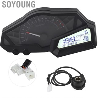 Soyoung LCD Motorcycle Odometer Speed Fuel Gauge 15000RPM Fit for NINJA 300