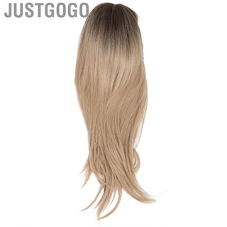 Justgogo 70cm Cosplay Synthetic Hair Wig Blond Party