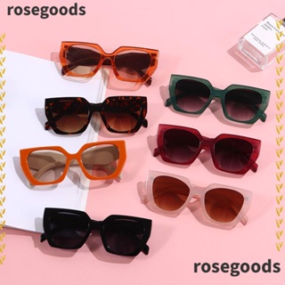 Rosegoods1 แว่นกันแดด ขนาดใหญ่ อินเทรนด์ ผู้หญิงและผู้ชาย ป้องกันรังสียูวี แว่นตากันแดด