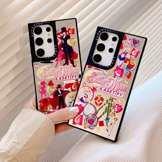 【Sailor Moon】casetify เคสโทรศัพท์มือถือแบบนิ่ม กันกระแทก พร้อมกระจก ลายเซเลอร์มูน แฟชั่น คุณภาพสูง สําหรับ Samsung s23ultra s23 s23+ s22ultra