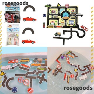 Rosegoods1 ของเล่นรถไฟจราจร เพื่อการเรียนรู้เด็ก 23 ชิ้น