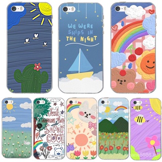 เคสซิลิโคน TPU นิ่ม แบบใส สําหรับ IPhone 4/4S 5/5S/se (2016) 6/6S se(2020)se(2022)