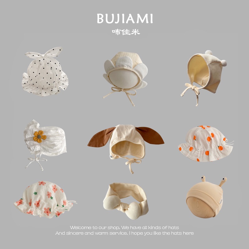 [RICONINI] หมวกที่คาดผม ป้องกันน้ําลาย ลายการ์ตูนน่ารัก เข้ากับทุกการแต่งกาย แฟชั่นฤดูใบไม้ผลิ และฤดูร้อน สําหรับเด็กทารก
