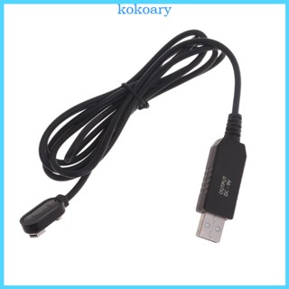 Kok สายชาร์จแบตเตอรี่ เกรดอุตสาหกรรม 9V พร้อมไฟแสดงสถานะ USB