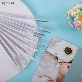 Flymesit แปรงคอนซีลเลอร์ ซิลิโคน หัวแหลม ละเอียดมาก เครื่องมืออายไลเนอร์ ฉีก รอยสิว จุดด่างดํา แปรงปากกาทาเล็บ al Brush EN