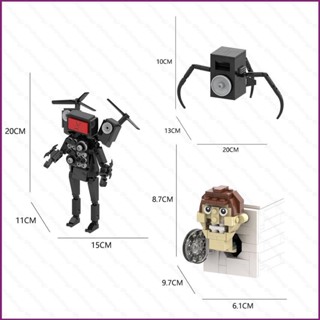 ของเล่นตัวต่อสกีบิดี้ ตุ๊กตา Spider Speakerman Titan TV Man สําหรับเด็ก