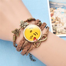 Give a Kiss Funny Emoji Bracelet Fashion Jewelry Clearance sale