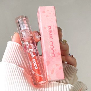 Hot Sale# PINK COCO water light glass lip gloss water moisturizing Dudu lip moisturizing mirror lip oil cheap PINK lipstick 8cc